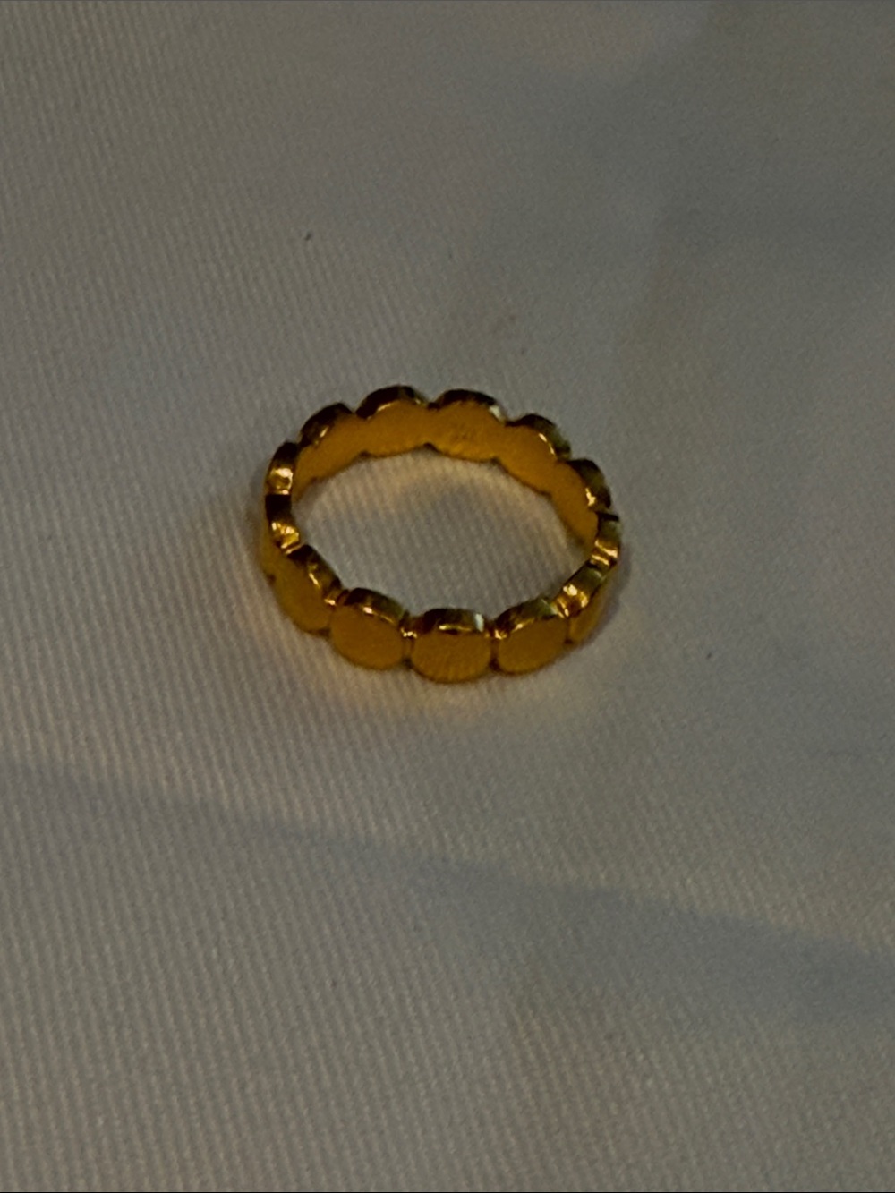 24k 999GOLD CIRCLES RING 9”